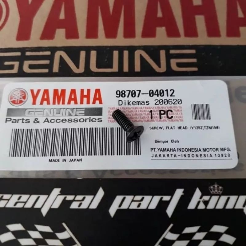 RX KING 1983-2001 ORIGINAL YAMAHA YGP 98707-04012 Parafuso Emblema De Laço De Chifre