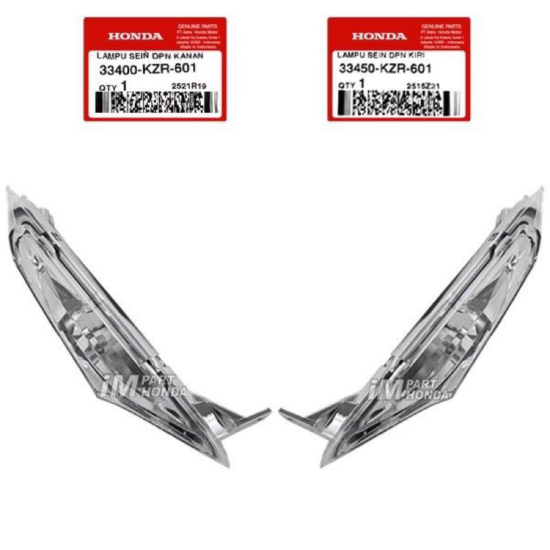 33400-KZR-601 33450 Luzes De Sinalização Dianteiras 1 Conjunto Direita Esquerda Vario 125 Antiga