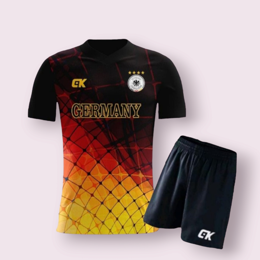 Alemanha Camisa De Futebol Nacional Conjunto De Camiseta Esportiva E Top/Fantasia Futal Etc Impressão Para Homens Mulher