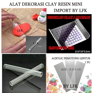 IMPORT PREMIUM Mini Rolo De Massa Material Acrílico PRESS Placa Acrílica Multifuncional Barreira Scraper Argila Fondant