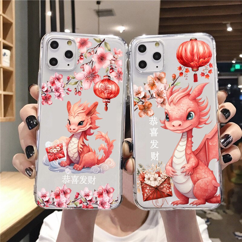 Capa Dragão De Ano Novo Chinês 2024 XIAOMI REDMI 10 MI10 T PRO MI Nota 10 11 Lite MiA1 Mi5X MiA2 Mi6X Mi5 Mi5c Mi5s Plus