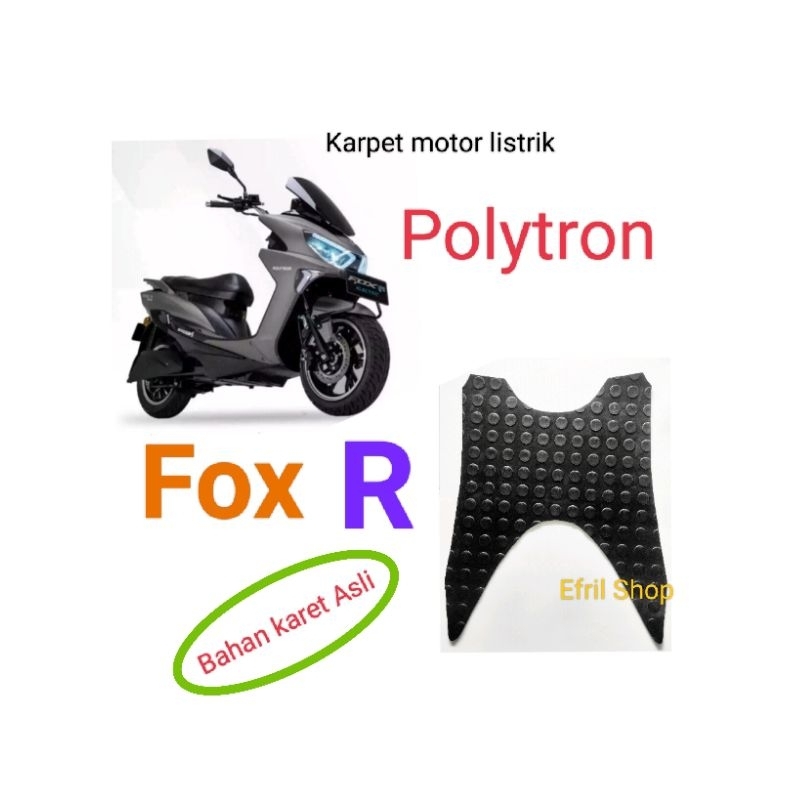 Tapete De Motocicleta Elétrica Polytron Fox R Feito De Borracha