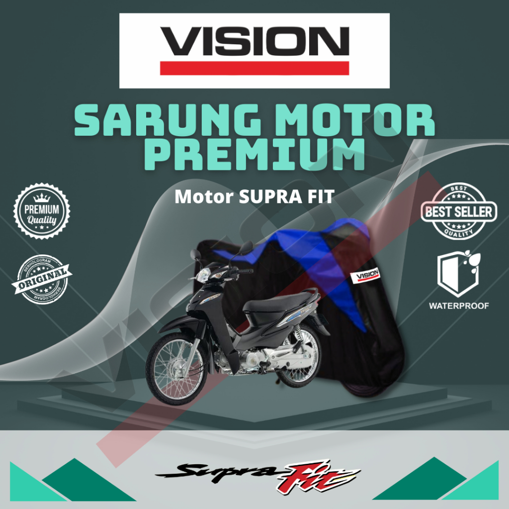 Vision Honda SUPRA FIT Capa Para Motocicleta À Prova D'água Proteção Contra Poeira E Calor
