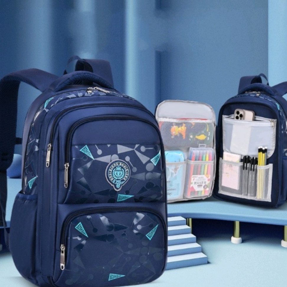 Latest Price AVELINE Mochila Escolar Para Meninos Do Ensino Fundamental MOTIF em Oferta na Shopee