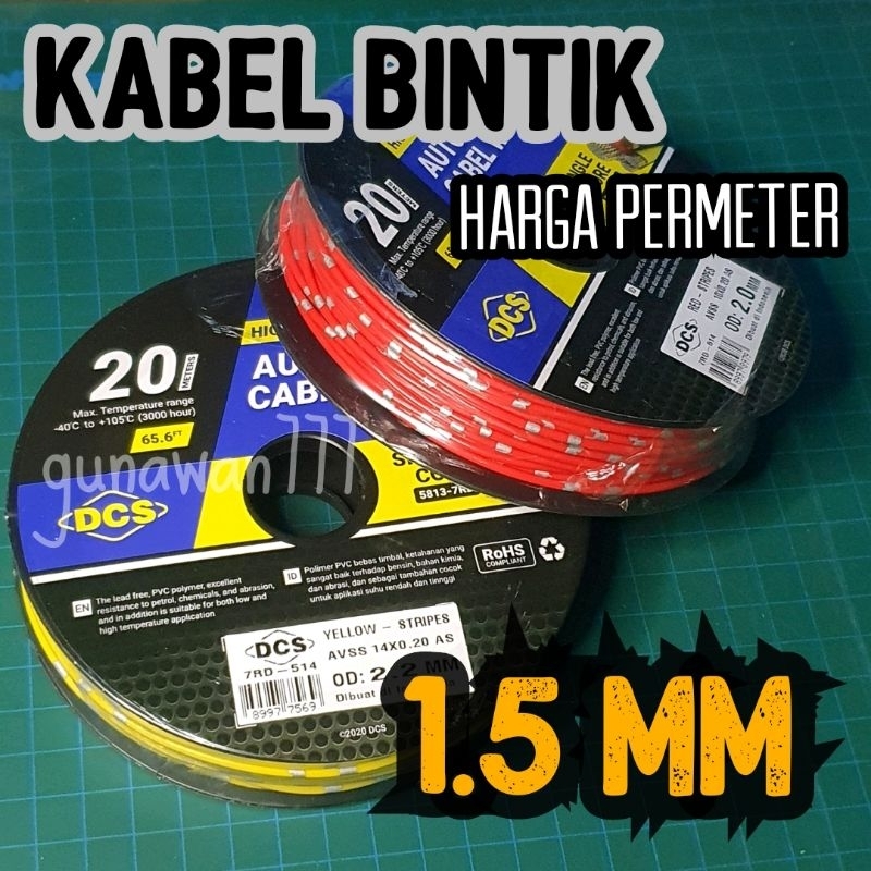 Cabo De Corpo Pontilhado Resistente Ao Calor De 1.5 mm Por Metro