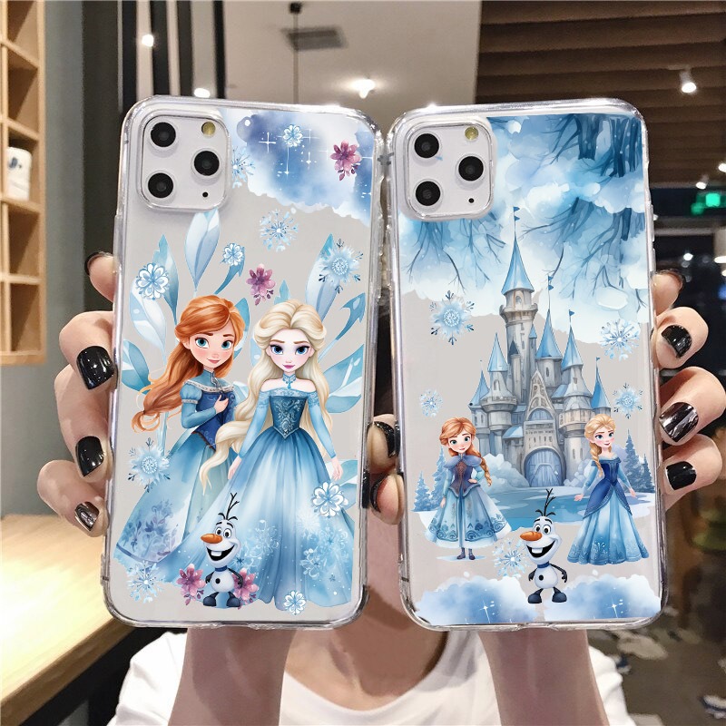 Capa Congelada ANNA ELSA SAMSUNG S22 S21 S20 Plus Ultra S20 FE S10 S10e Lite S9 S8 S7 S6 Edge S5