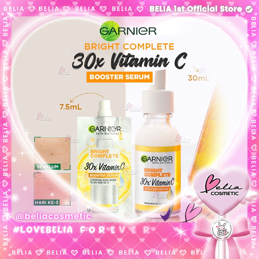 [Jovem] Garnier Bright Complete Vitamina C 30x Sérum Booster 30mL | 7.5mL