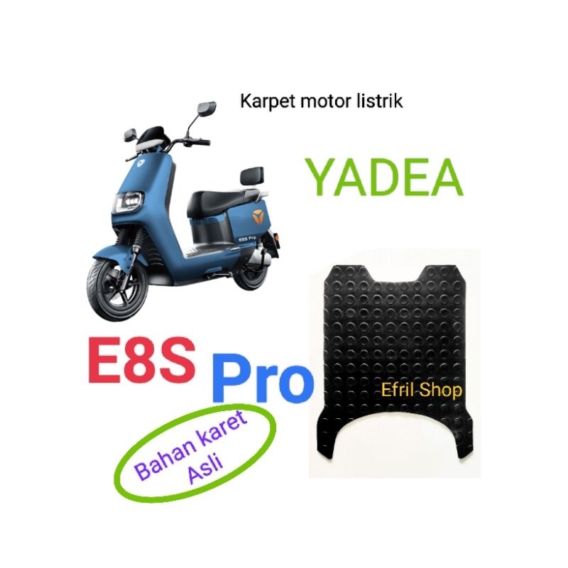 Tapete De Motocicleta Elétrica YADEA E8S PRO Feito De Borracha Genuína