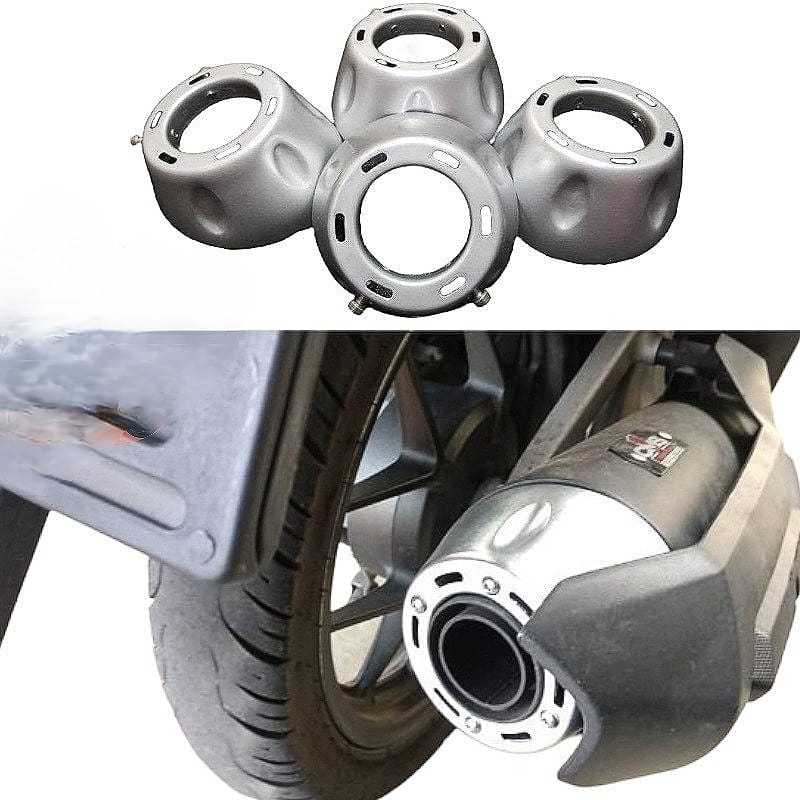 Funil De Escape Automático Com Silenciador Final Universal Para Motocicleta