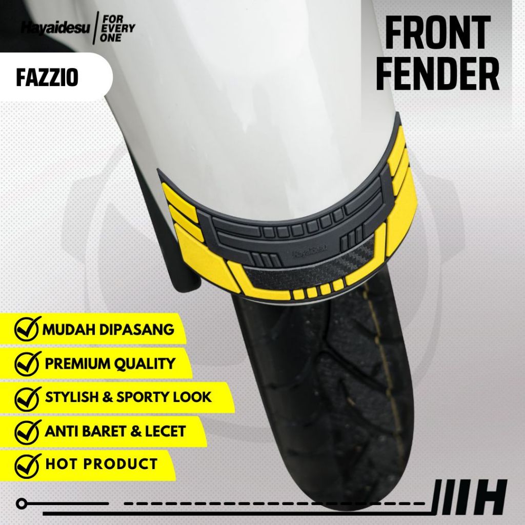 Fender Protetor De Corpo Hayaidesu FAZZIO Tampa Do Pára-Lama Dianteiro
