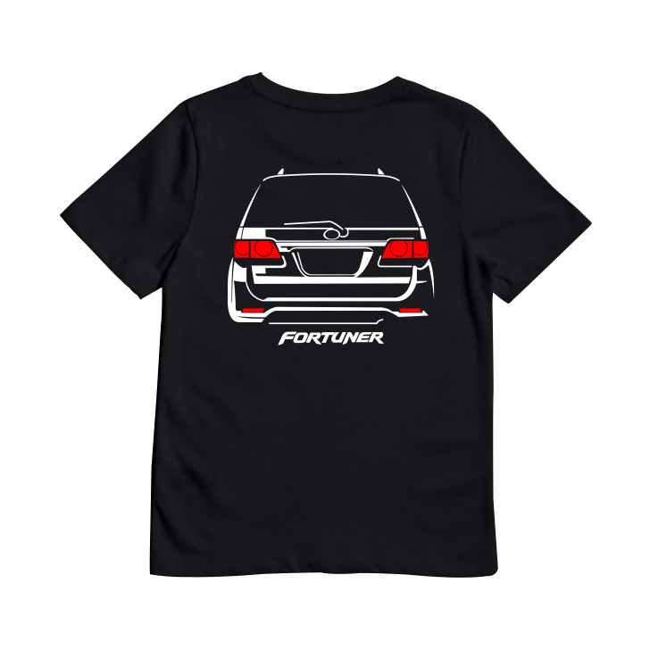 Camiseta Infantil Unissex Karimaake Com Imagem De Carro Holograma Traseiro Toyota Fortuner
