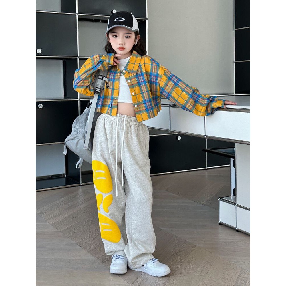 KEMEJA [JEWELS KIDS] Conjunto Esportivo De Camisa DENISE/Infantil Importada Roupas De Dança Para Crianças