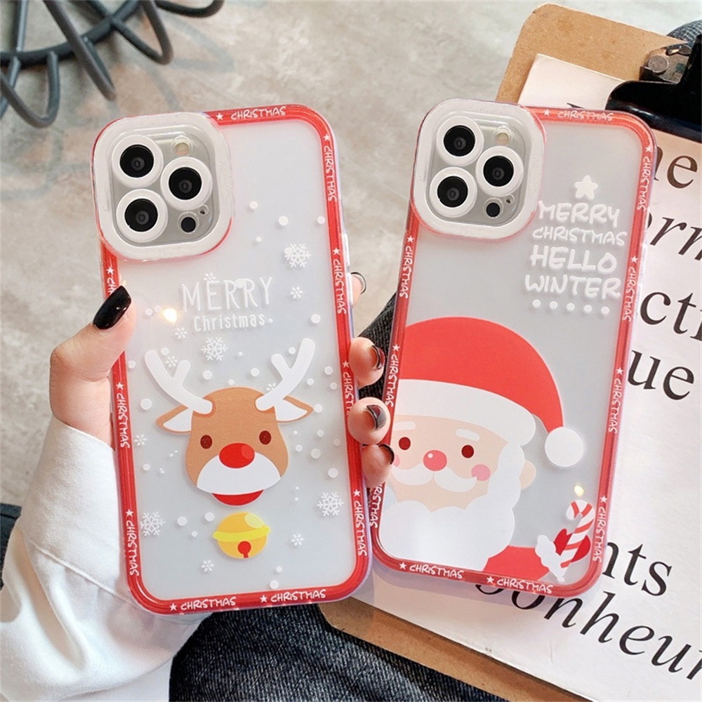 Capa De Natal-3 SAMSUNG S22 S21 S20 Plus Ultra S20 FE S10 5G S10e Lite S9 S8 S7 S6 Edge S5