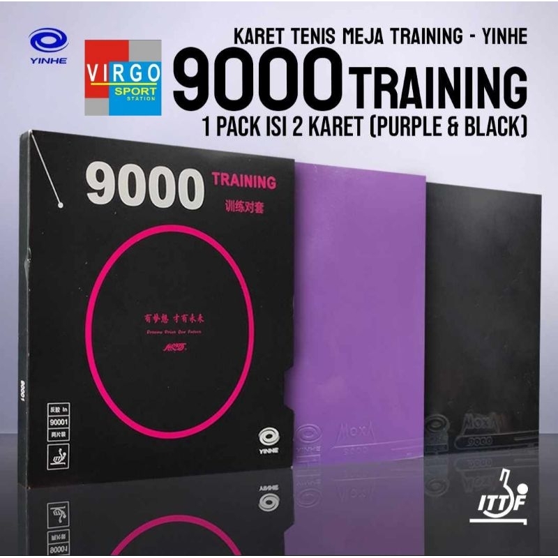 Yinhe 9000 bet pingpong Treinamento De Borracha 2em1 100 % Itens Originais !