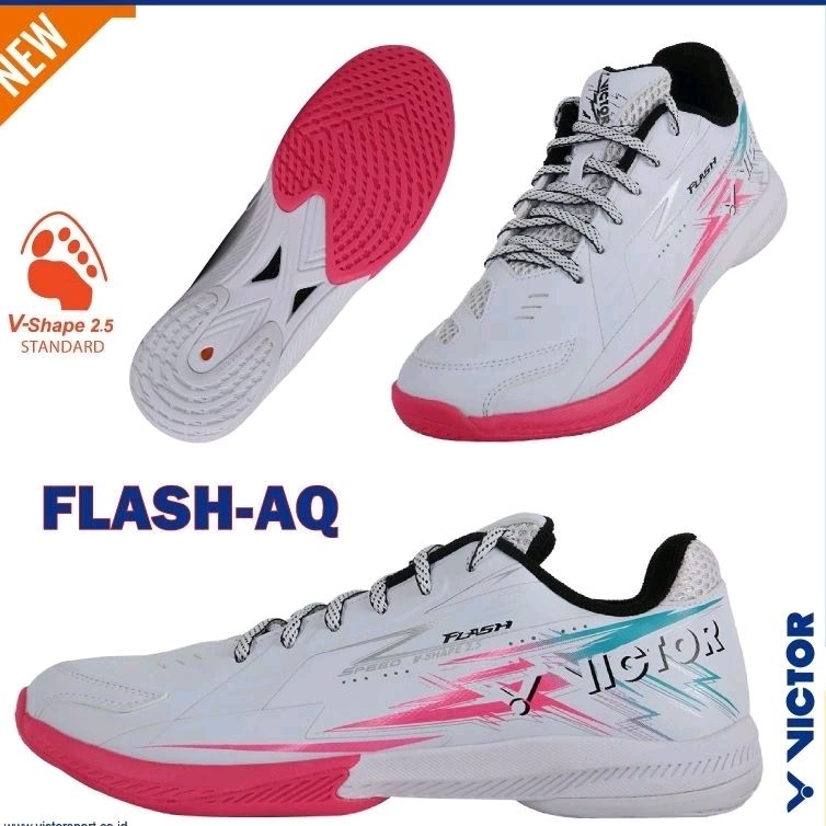 Victor FLASH AQ Sapatos Brancos/Rosa virtual