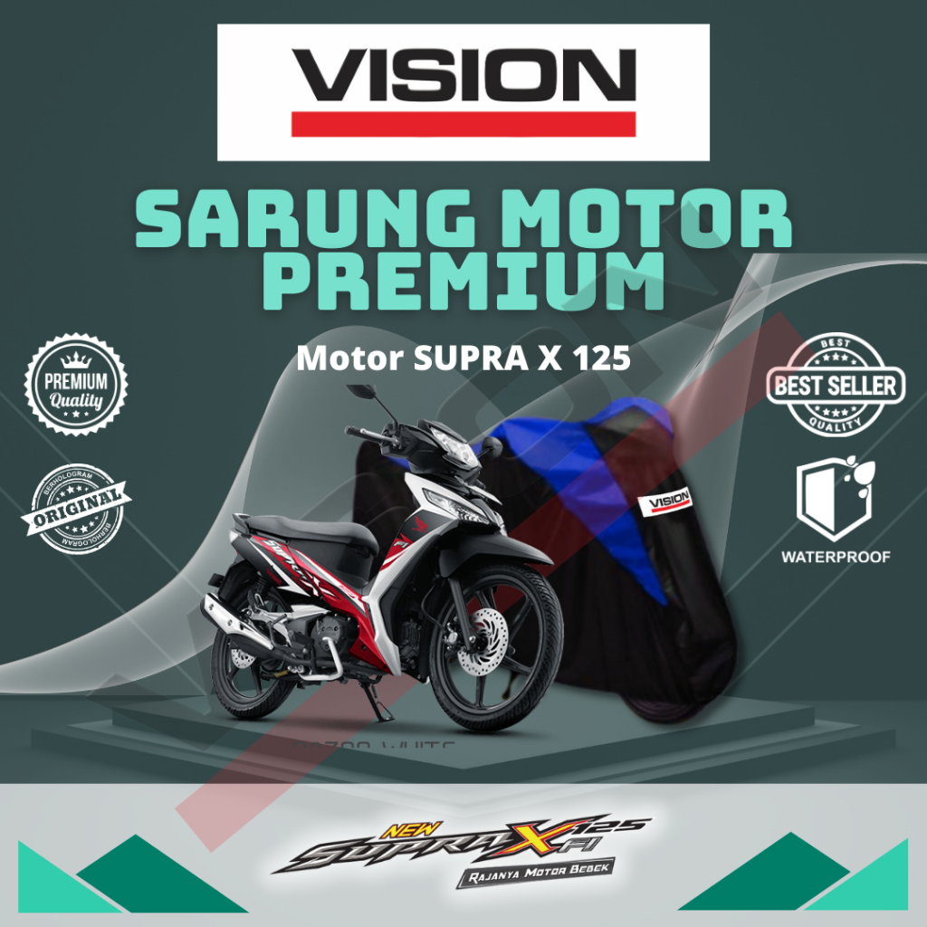 Capa Para Motocicleta Vision Honda SUPRA-X 125 Impermeável Corpo Proteção Contra Poeira E Calor