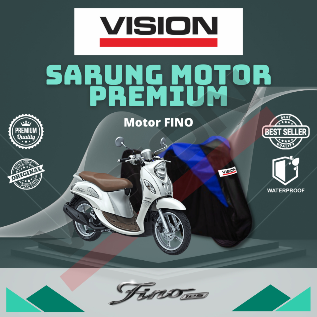 Vision Yamaha FINO Capa Para Motocicleta À Prova D'água Proteção Contra Poeira E Calor