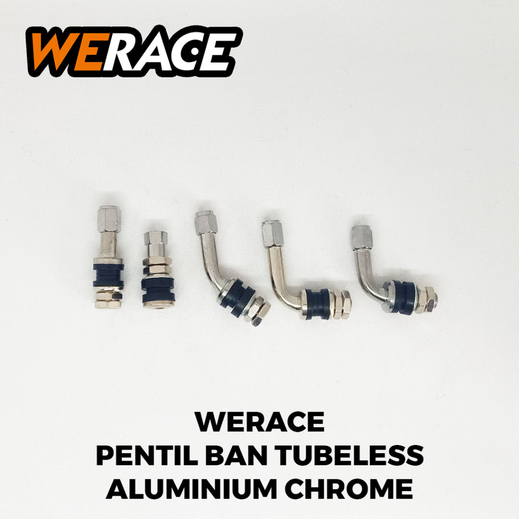 Tampa De Válvula Cromada De Alumínio Sem Câmara De Ar WERACE Comprimento Curto 35 Mm 45 Dobrado 45 60 90 Carro Motocicle