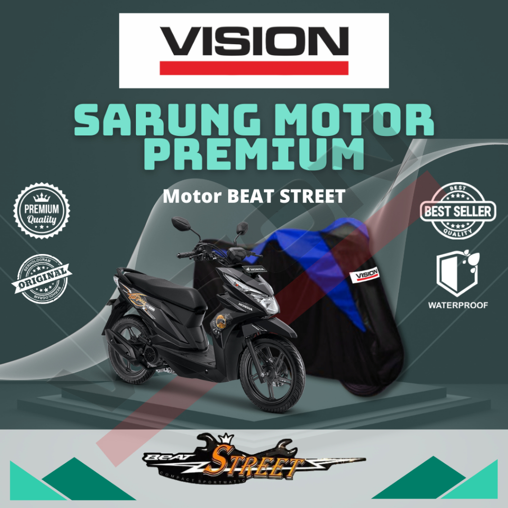 Vision Honda BEAT STREET Capa Para Motocicleta À Prova D'água Proteção Contra Poeira E Calor