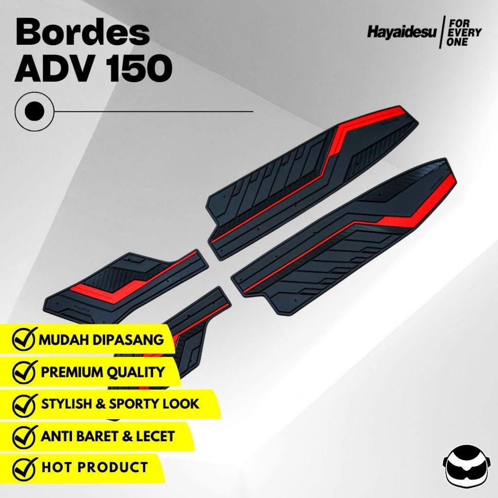 Tapete De Descanso De Placa De Piso Para Motocicleta Honda ADV 150 , Borda Hayaidesu (Direita E Esquerda)