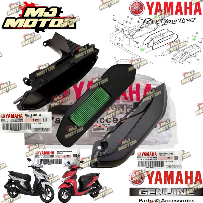 Conjunto De Caixa De Filtro De Ar FREEGO FREE GO GEAR 125 ORIGINAL YAMAHA B5D