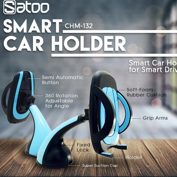 Suporte Para Carro Inteligente SATOO CHM-132 iPhone , Samsung , Xiaomi , Smartphone