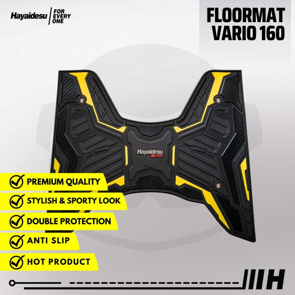 Hayaidesu Honda Vario 160 CBS/ABS Tapete Para Apoio Os Pés Da Motocicleta-Qualidade Premium