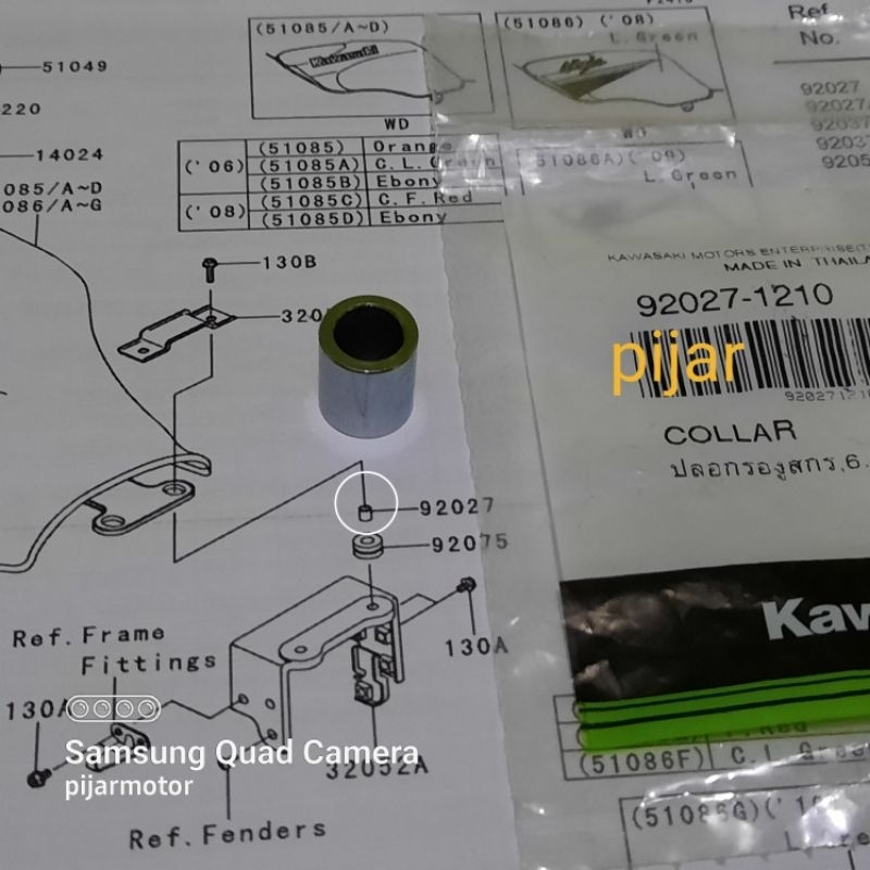 Suporte Para Tanque Traseiro Collar Bosh Kawasaki Ninja 150 RR Antigo