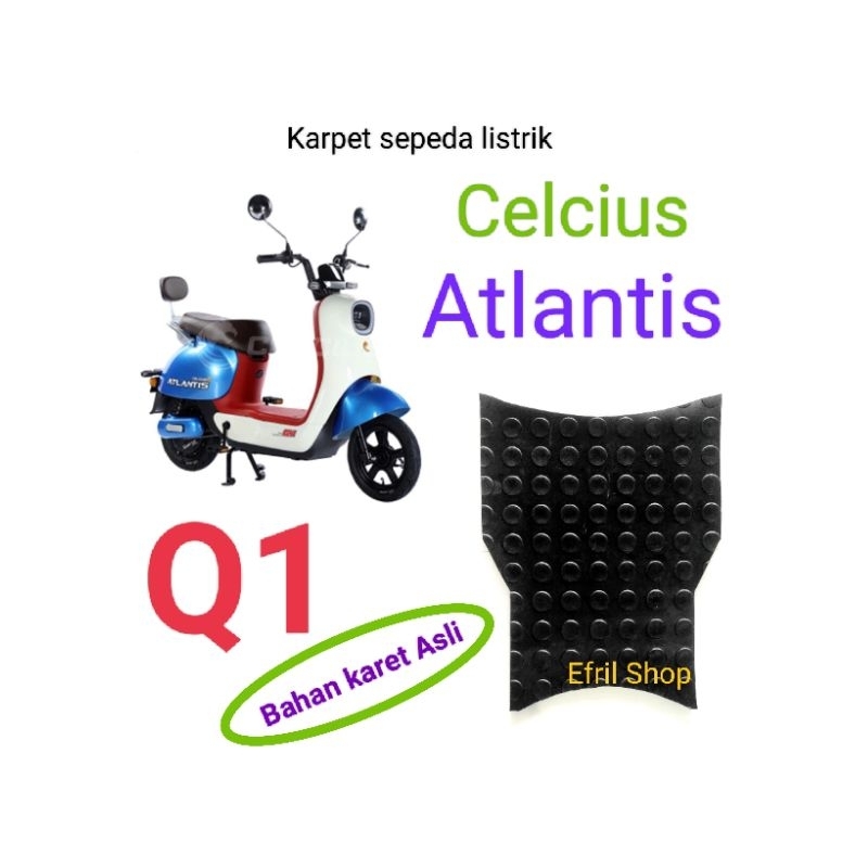 Tapete De Bicicleta Elétrica Atlantis Q1 Celsius Feito De Borracha