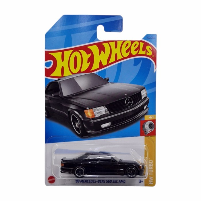 Hot Wheels 89 Mercedes Benz 560 SEC AMG Preto