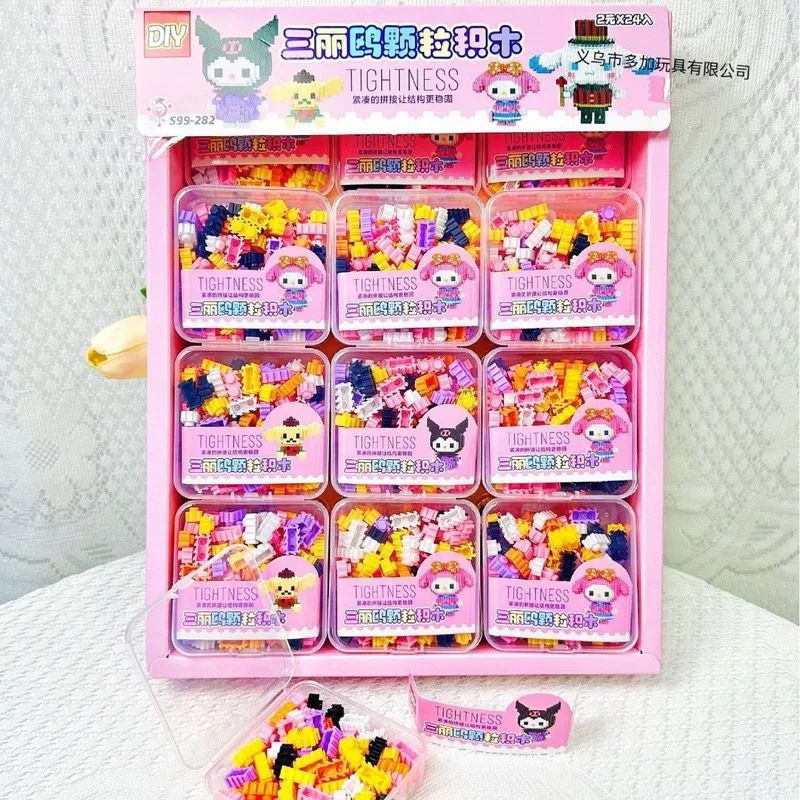 SAKHA-1 PCS LEGO SANRIO Quebra-Cabeça | Brinquedos Infantis MINI Tijolos Bloco Empilhamento