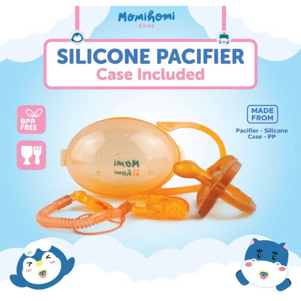 Momi Homi Mordedor Silicone Chupeta Do Bebê Brinquedo Suprimentos Conjunto Com