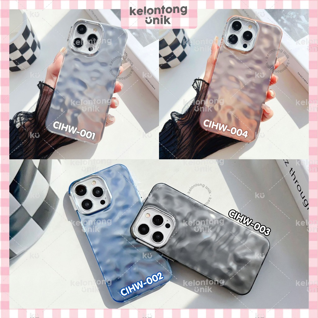 KLONTONG Único | Capa De Rugas Texturizada Metálica-Hardcase/Invólucro HP Para iPhone X XS XR XSMAX 11 12 13 14 15 PRO P