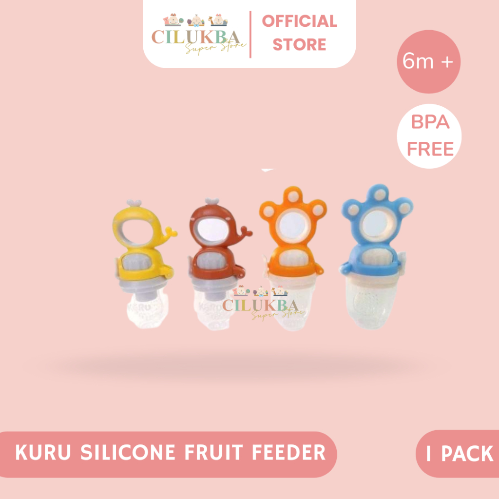 Alimentador De Frutas KURU | Chupeta E Vegetais Dente Mordidas De Bebê Equipamento De MPASI Ferramentas De Alimentação P