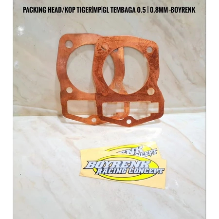 Embalagem PAKING Cabeça De PAK KOP (Parte Superior)/Bloco Inferior) GL MP TIGER Cobre 0.5 Mm 0.8-BOYRENK RACING