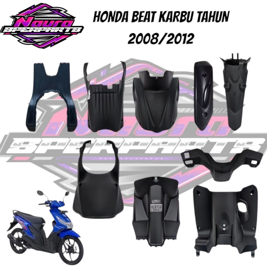 Venda Individualmente Capa De Corpo Áspero Para Antigo honda beat Carburador 2008 A 2012 Guarda-Lamas Borda Apoio Os Pés
