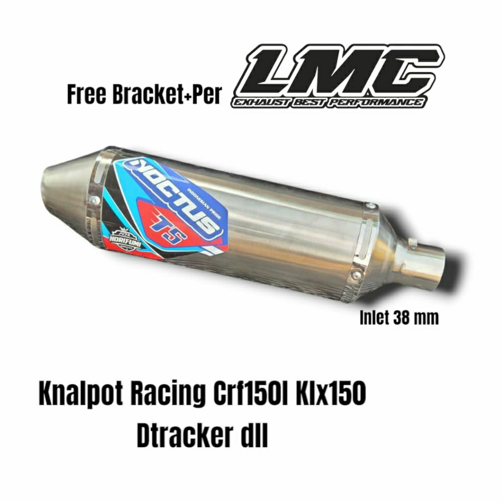 Norifumi RV1 Noctua T5 GP7 Silenciador De Escapamento Tamanho 3.5 Em Aço Inoxidável Pnp Klx 150 Crf 150l D-Tracker