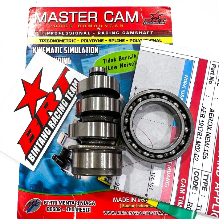 Master Cam Noken Como BRT Totalmente Novo AEROX 155 E LEXI 125 PIN 1