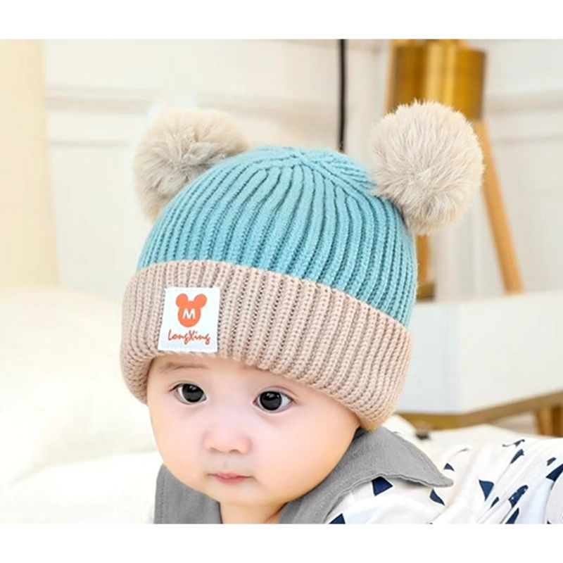 Gorro De Bebê/Chapéu De Malha Infantil/De 0 A 1.5 Anos