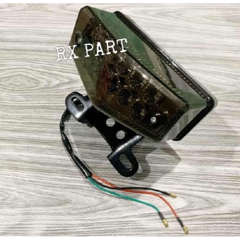 STOPLAMP RX KING LED Vidro RIBEN Conjunto Completo Suporte