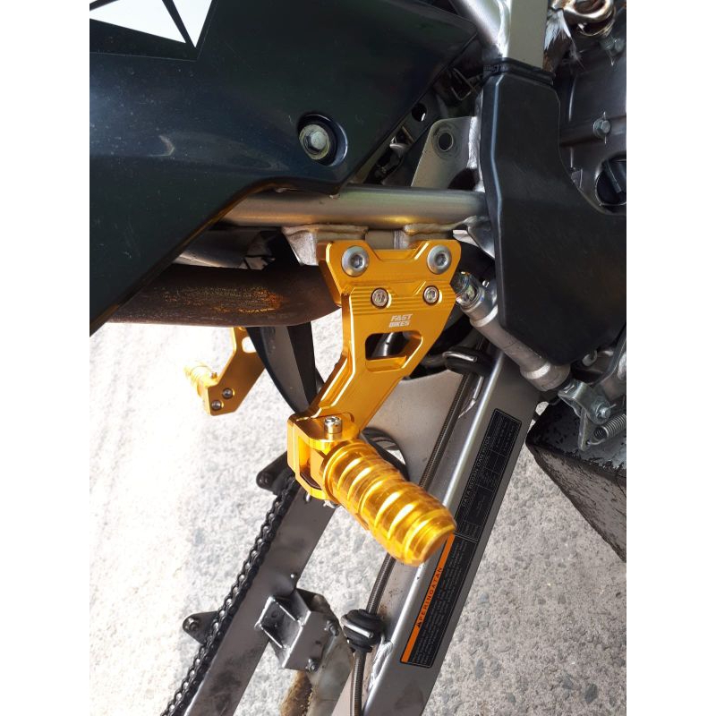 Apoio Para Os Pés Traseiro/fustep/KLX 150 WR 155 Satria FU CNC Completo