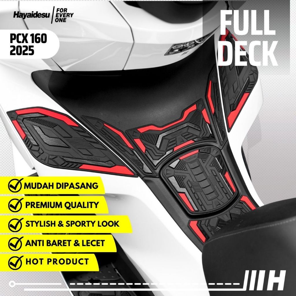 Hayaidesu Honda PCX 160 2025-2026 (CBS/ABS/RoadSync) Pacote DECK Capa Protetora De Corpo
