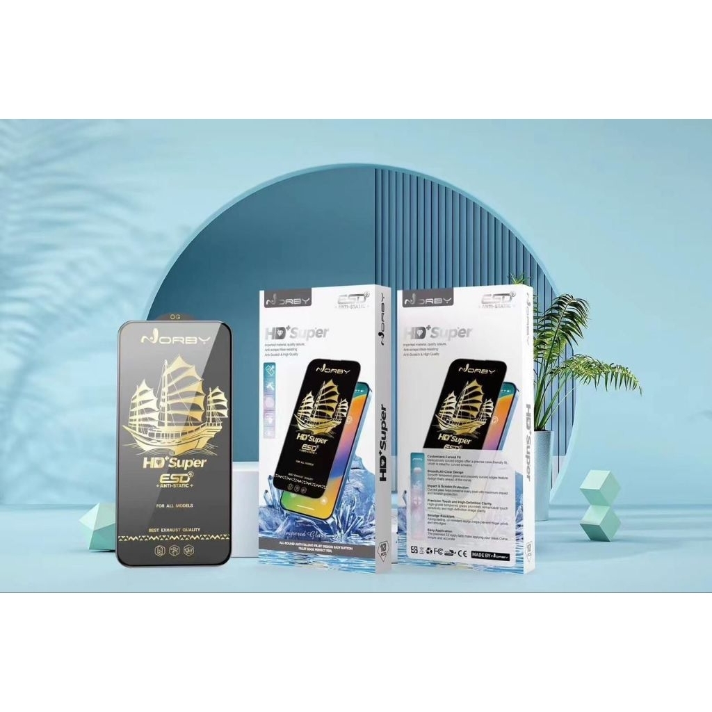 LAYAR Vidro Temperado norby Antiestático Tela Cheia samsung A22 4G A22 5G A32 4G A32 5G A52 A72 A23 A33 A53 A73 anti-Ris