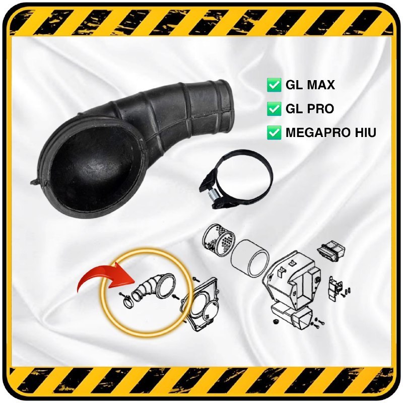 Borracha Do Filtro De Ar Carburador Honda GLPRO | GL PRO E MAX MEGAPRO HIU etc . Por MEGAPRIMA