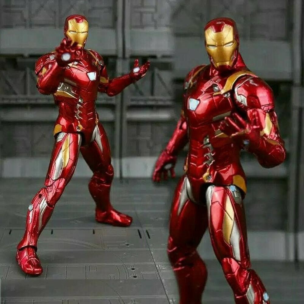 MERAH Marvel Bootleg Ironman Action Figure Articulação Detalhe Vermelho