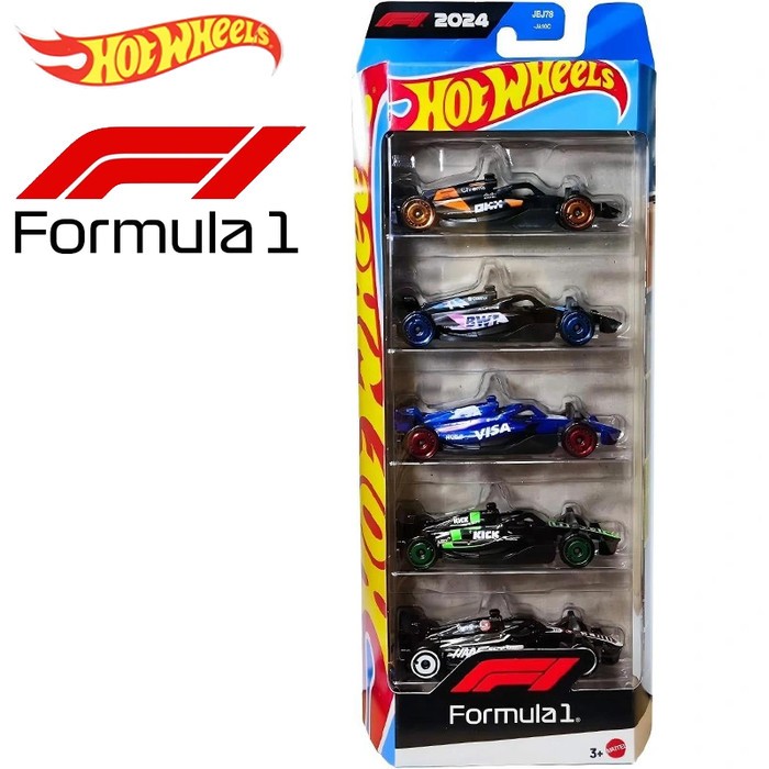 Carros De Corrida Hot Wheels F1 Fórmula 1 5 Pacotes McLaren Sauber Haas BWT Alpine