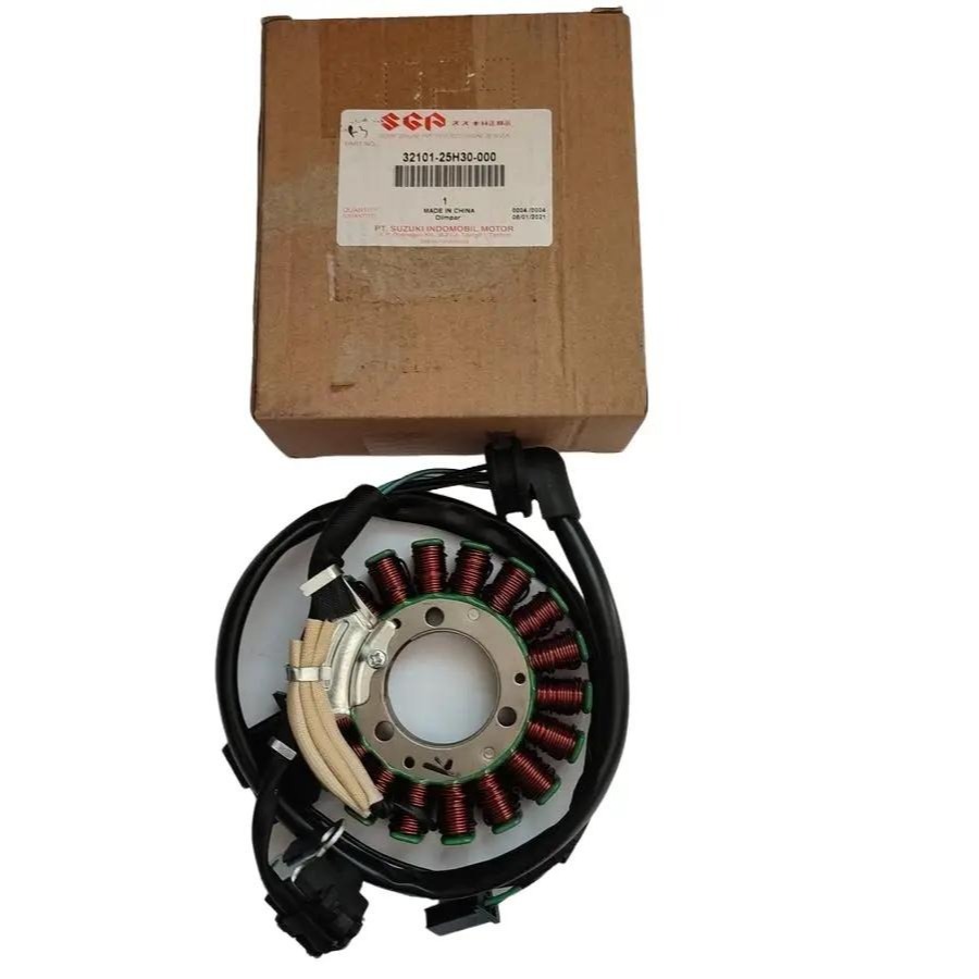 Conjunto De Estator SPUL STATER Pulsador Completo SUZUKI THUNDER 125 Novo ORIGINAL SGP 32101-26H30-000