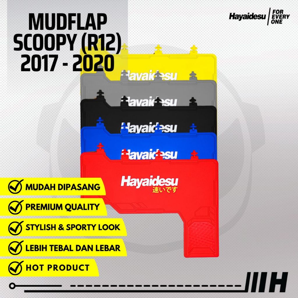 Hayaidesu MudFlap Scoopy Ring 12 (2017-2020) Guarda-Lamas