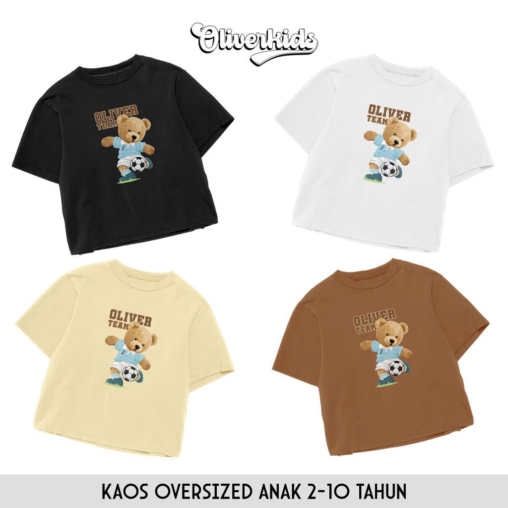 KATUN OLIVERKIDS – Camiseta Grande Para Crianças De 2 A 10 Anos , Algodão Penteado 24s , Manga Curta , Motivo Escolar De