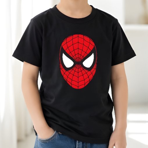 Camiseta Infantil Com Motivo De Super-Herói Do Homem-Aranha , Manga Curta , Personagem De , Para Meninos , Confortável E